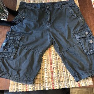 Navy Blue Cargo Shorts